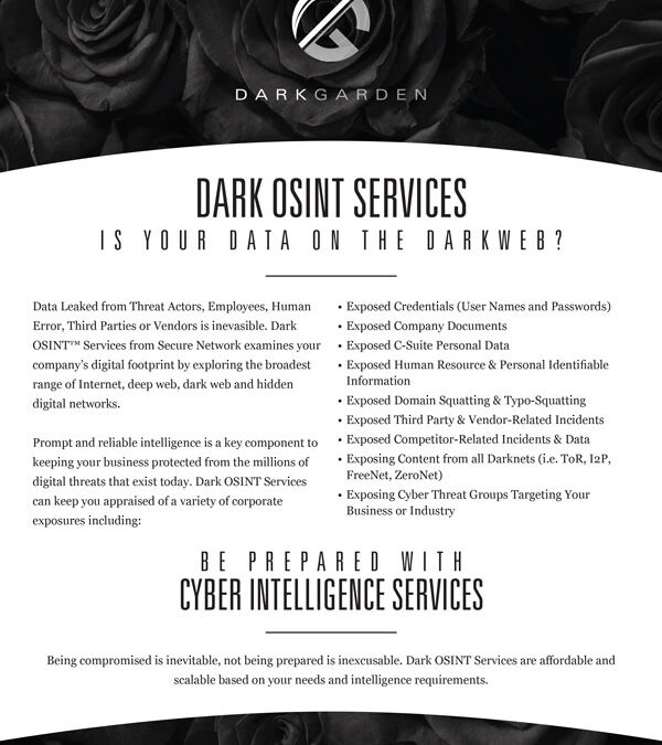 Dark Web Intelligence Services